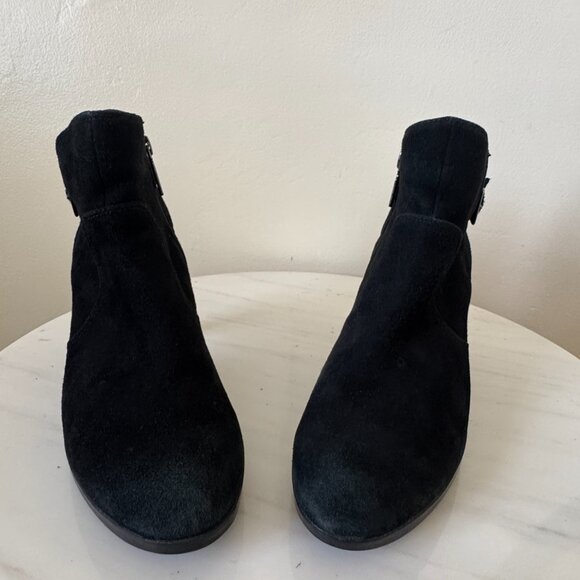 Blondo Isla Ankle Booties, pleaseAquaProtect Black Suede, Size 7.5 - Picture 6 of 15